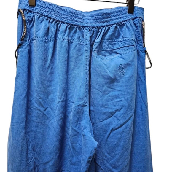 Free People Movement blue bungee cord Baggy wide leg pants Size Small - Picture 7 of 11